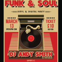 A Night Of Vinyl Funk & Soul With DJ Andy Smith (Ex Portishead)