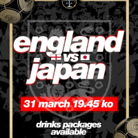 England vs Japan Screening & Drinks!