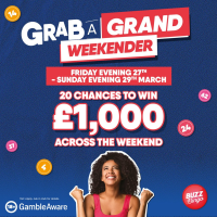 Grab a Grand Weekend 27/3 to 29/3 Eve