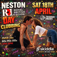 Throwback Masters Neston Over 25s Day Clubbing 80s 90s 00s Tunes