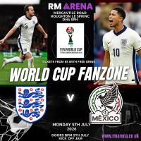 World Cup fanzone: England V Mexico