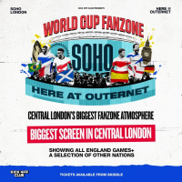 Soho Fanzone - England v Mexico - London's Biggest Screen