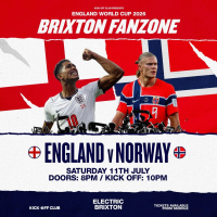 Hackney Wick Fanzone: England Vs Norway (Outdoor Terrace ticket)