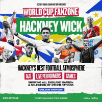 Hackney Wick Fanzone: England Vs Spain (Outdoor Terrace ticket)