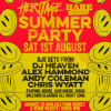 Heritage Summer Party w/ DJ Heaven, Alex Hammond &amp; more!