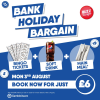 Bank Holiday Bargain Edinburgh 03/08