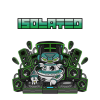 Isolated summer foam party