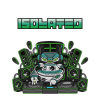 Isolated summer foam party