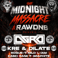 The Midnight Massacre & RAWDNB Presents AGRO KRE & DILATE