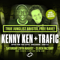 True Junglist FREE RAVE - Kenny Ken + Trafic MC [Bank Holiday We