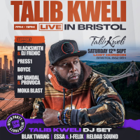 Talib Kweli Live in Bristol! Plus after party with Talib DJ Set!