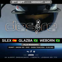 DESIRE - Weekly Thursday After Party - SILEX, GLAZBA and WEBORN