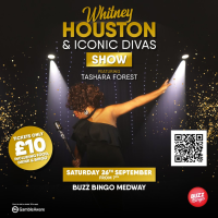 Whitney Houston Tribute from 6.45pm