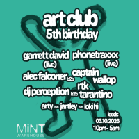Art Club 5th Birthday | Loft: Funky Beats Only