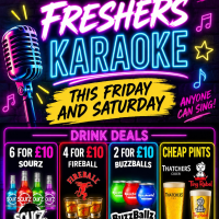 Freshers Got Talent-ish (Karaoke @thevulcanlounge)