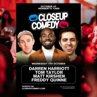 CLOSEUP COMEDY at Herbert's Yard with Darren Harriott and more!