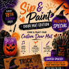 Sip &amp; Paint - Door Mat, Halloween Special