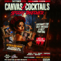 Canvas &amp; Cocktails: Spooky Takeover