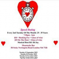 Speed Dating. 25 - 35 years. Tuesdays