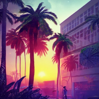 Palm Trees Over